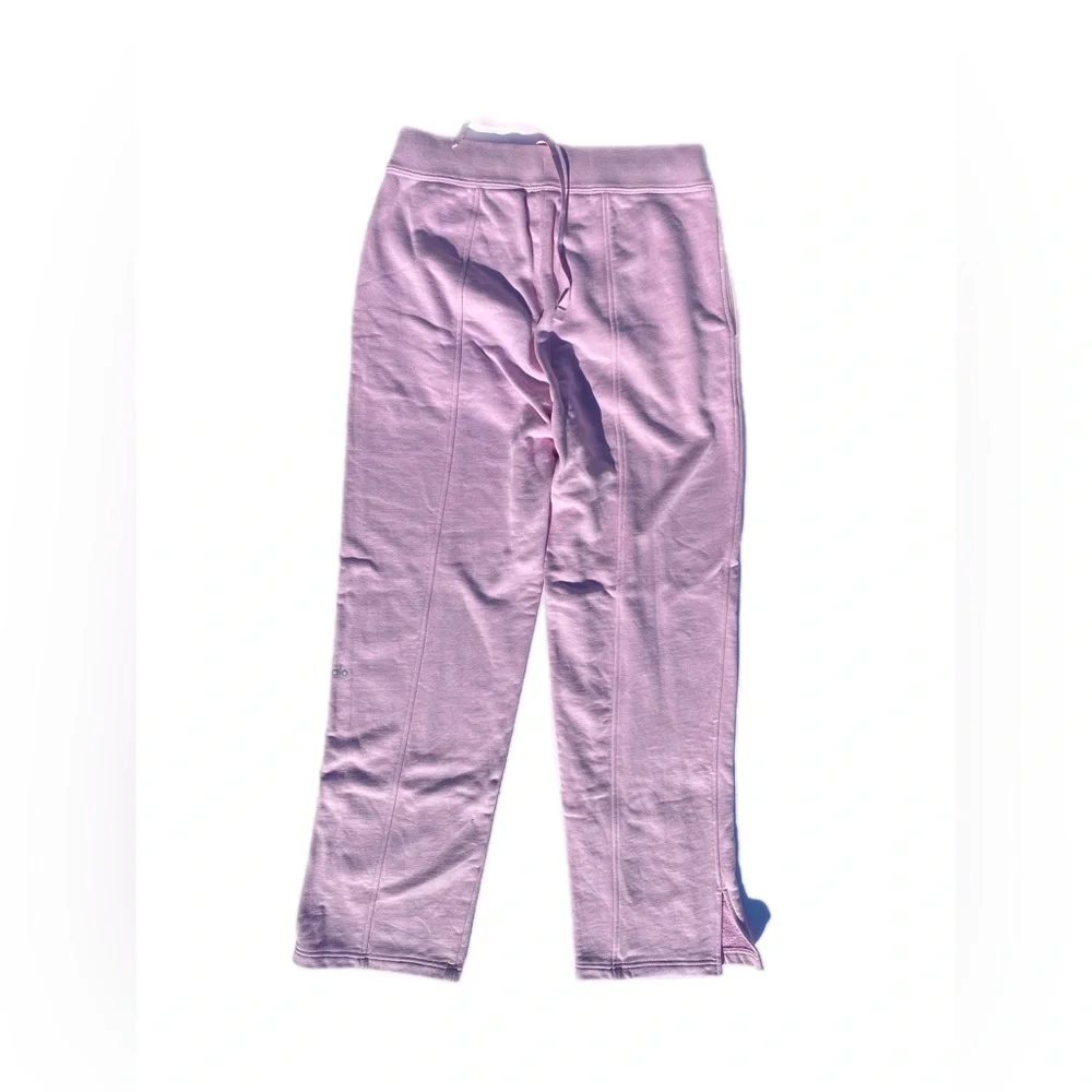 Alo High waisted Free time straight leg sweatpants Sugarplum L - Picture 14 of 16
